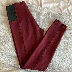 Burgundy Leggings